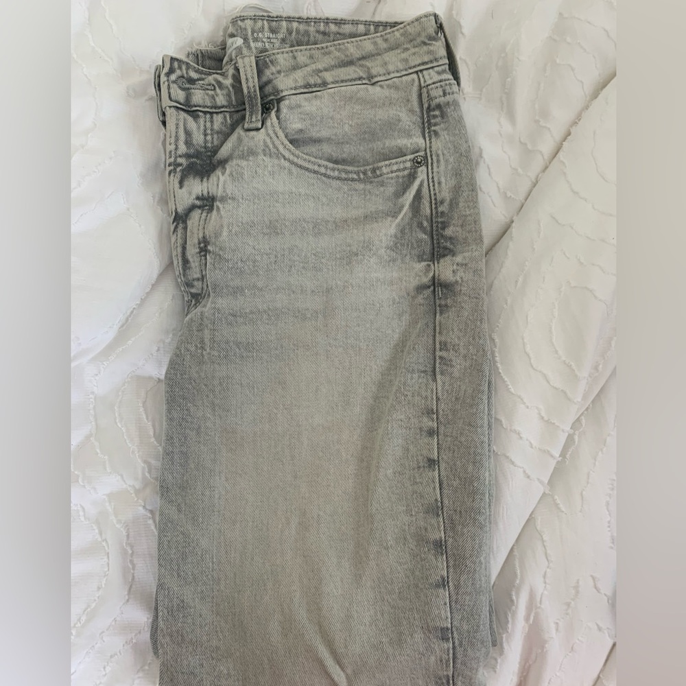 Gray mom jeans